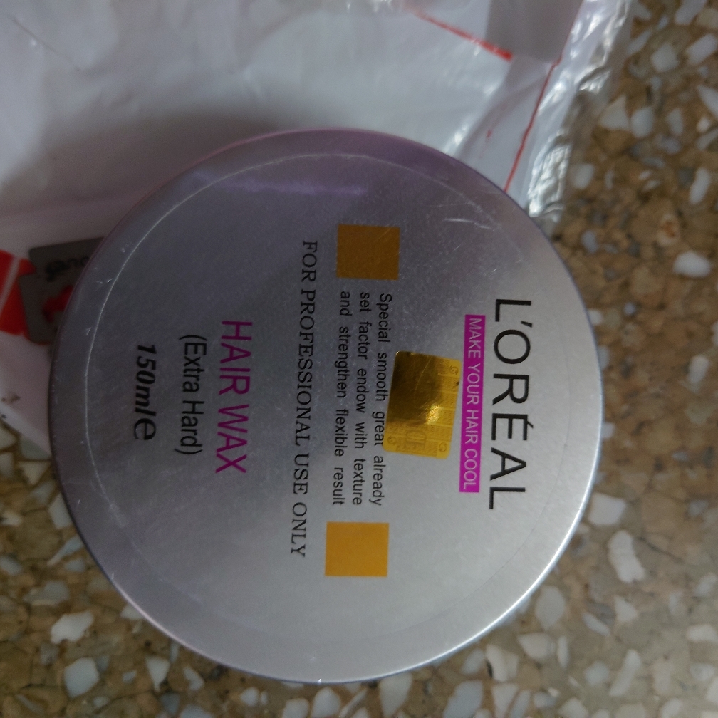 Picture of International France product Hair care Loreal hair wax (Extra Hard) used for male - 150 ml