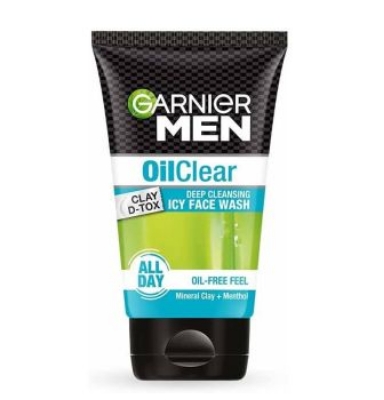 Picture of Indian product Skin care  Men Oil Clear Deep Cleansing Icy face wash used for male - 100 ml