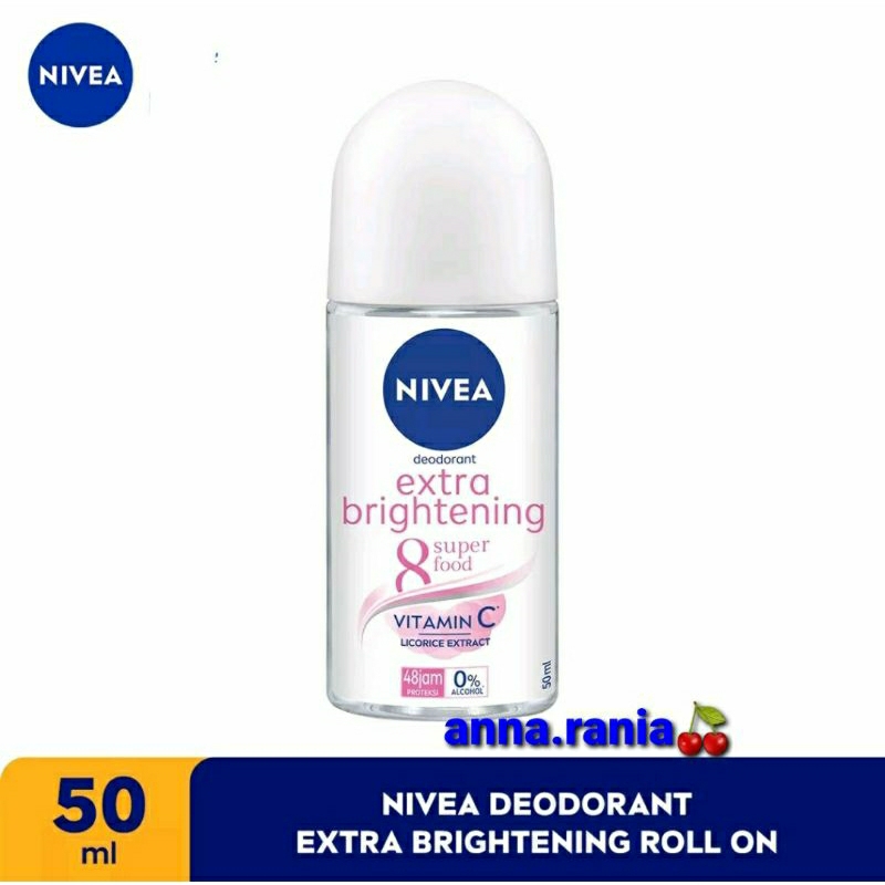 Picture of International Germany product Deodorant Roll on NIVEA extra brightening used for male/female - 50 ml Picture of International Germany product Deodorant Roll on NIVEA extra brightening used for male/female - 50 ml
