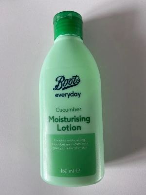Picture of International UK product Boots Cucumber Lotion used for male/ female - 150 ml
