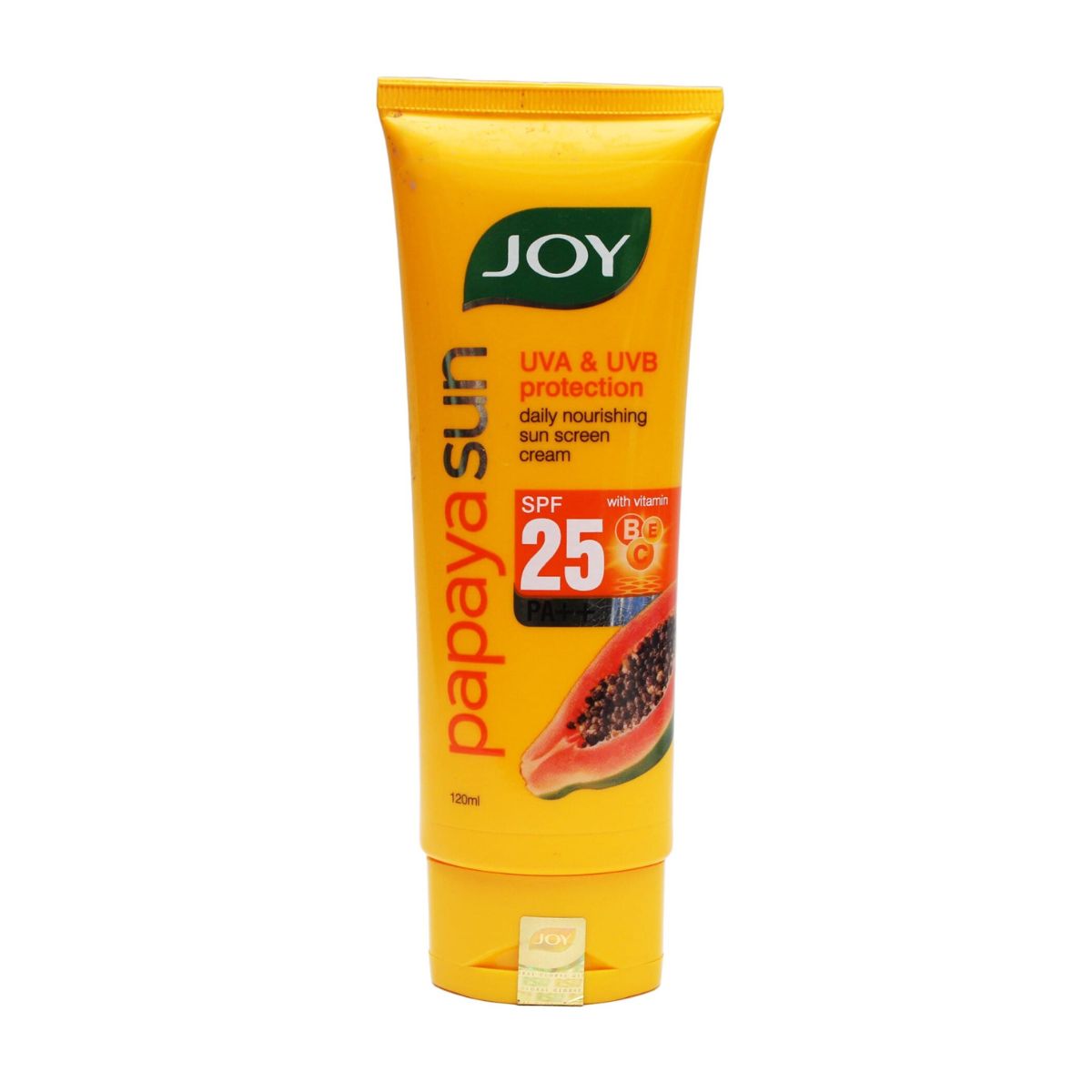 Picture of Indian product Skin care JOY papaya sun screen cream UVA & UVB protection used for male/female - 120 ml