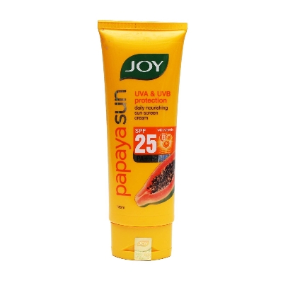 Picture of Indian product Skin care JOY papaya sun screen cream UVA & UVB protection used for male/female - 120 ml