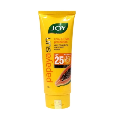 Picture of Indian product Skin care JOY papaya sun screen cream UVA & UVB protection used for male/female - 120 ml