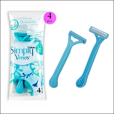 Picture of International European product  Simply Venus for female - 2 Blades Razor,Set of 4 pcs