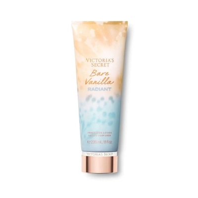 Picture of international USA product skin care Victoria Secret bare vanilla Radiant body lotion used for female - 236 ml