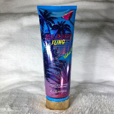 Picture of international USA product skin care Victoria Secret Island Fling body lotion used for female - 236 ml
