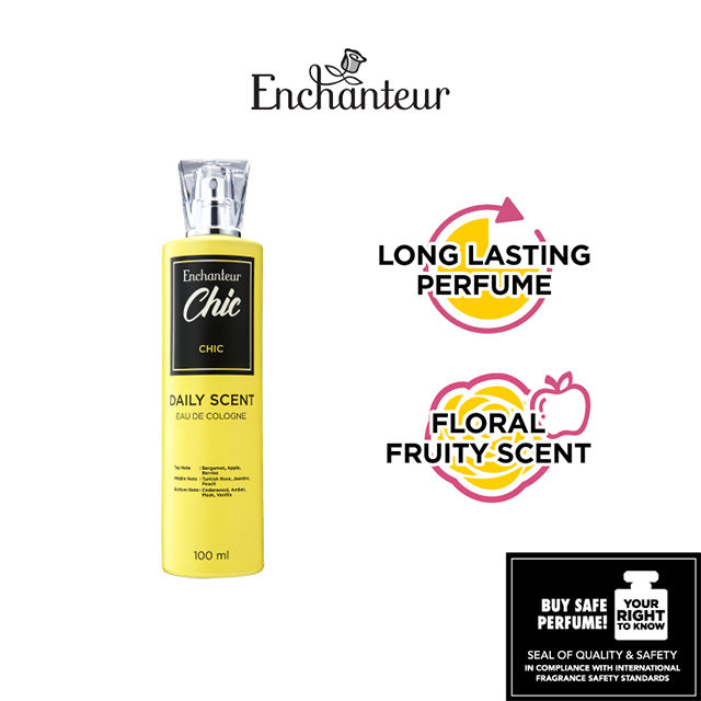 Picture of International Malaysian product Body perfume pery scent Enchanteur Chic used for female - 100 ml