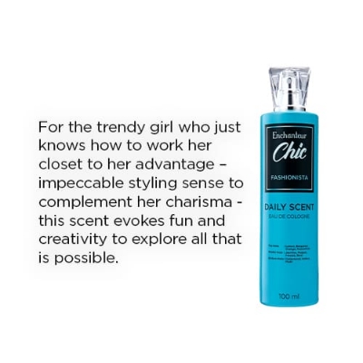 Picture of International Malaysian product Body perfume pery scent Enchanteur Chic Fashionista used for female - 100 ml