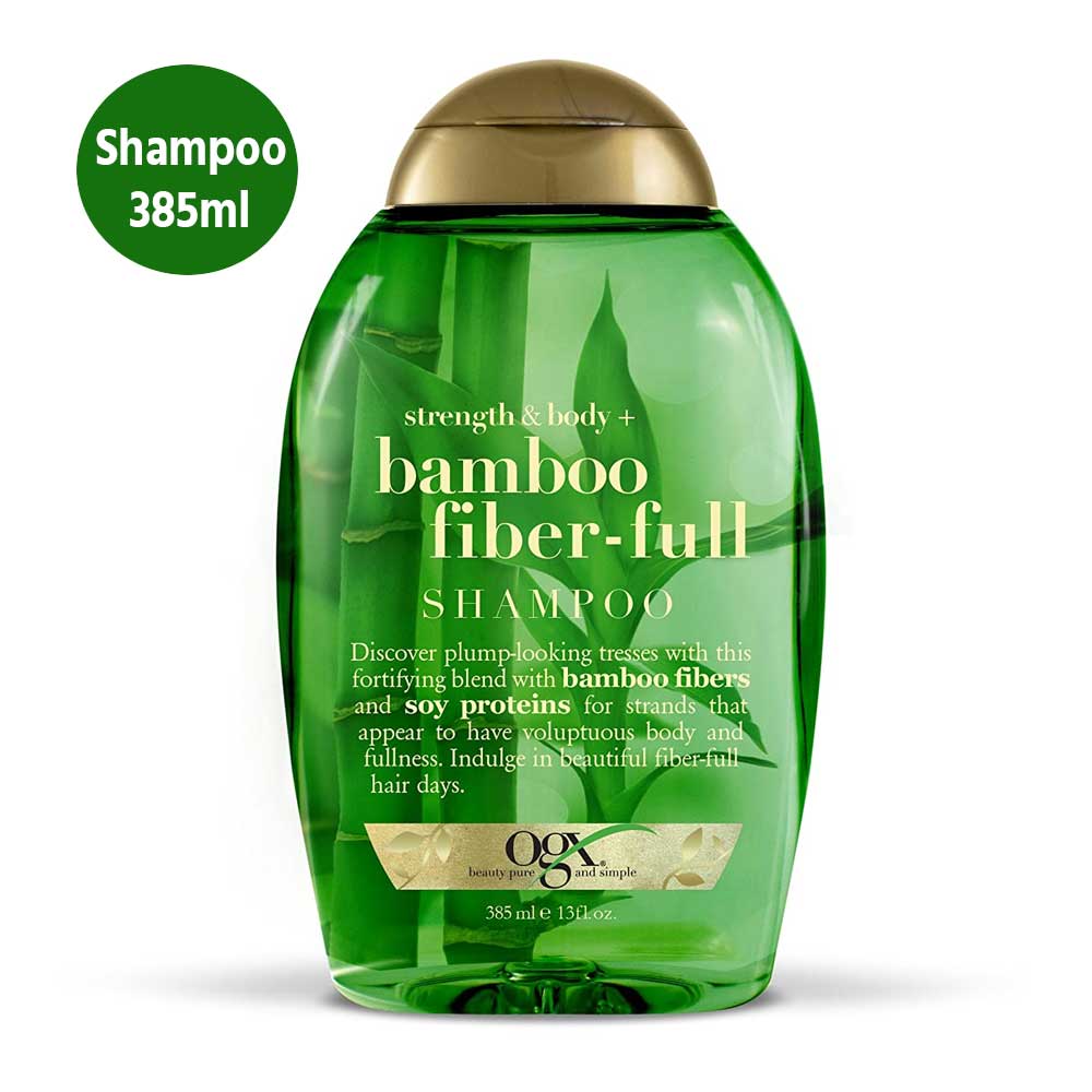 Picture of International Germany product Hair care Ogx Bamboo fiber-Full shampoo used for male/ female - 385 ml