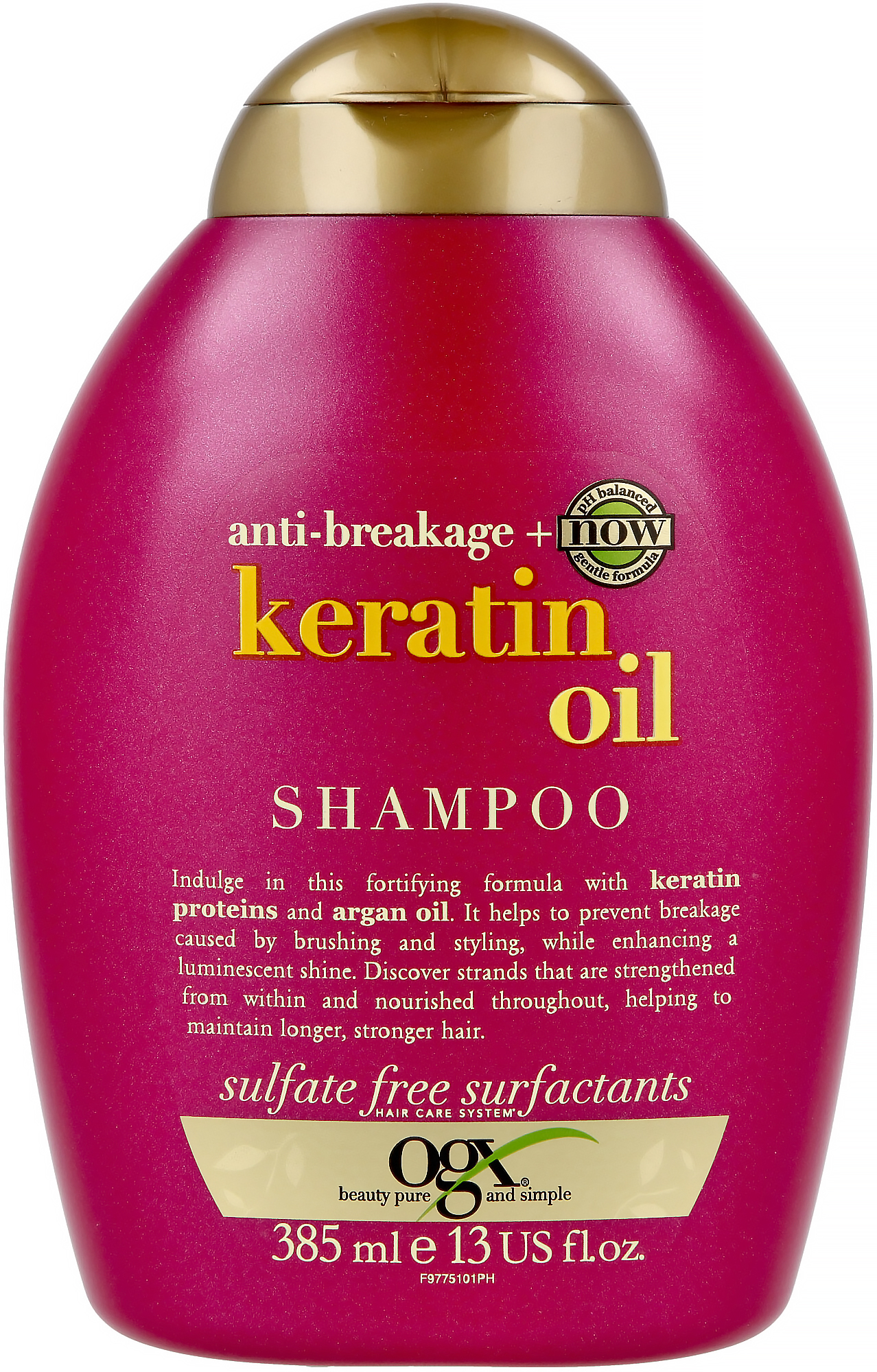 Picture of International Germany product Hair care Ogx keratin oil shampoo used for male/ female - 385 ml