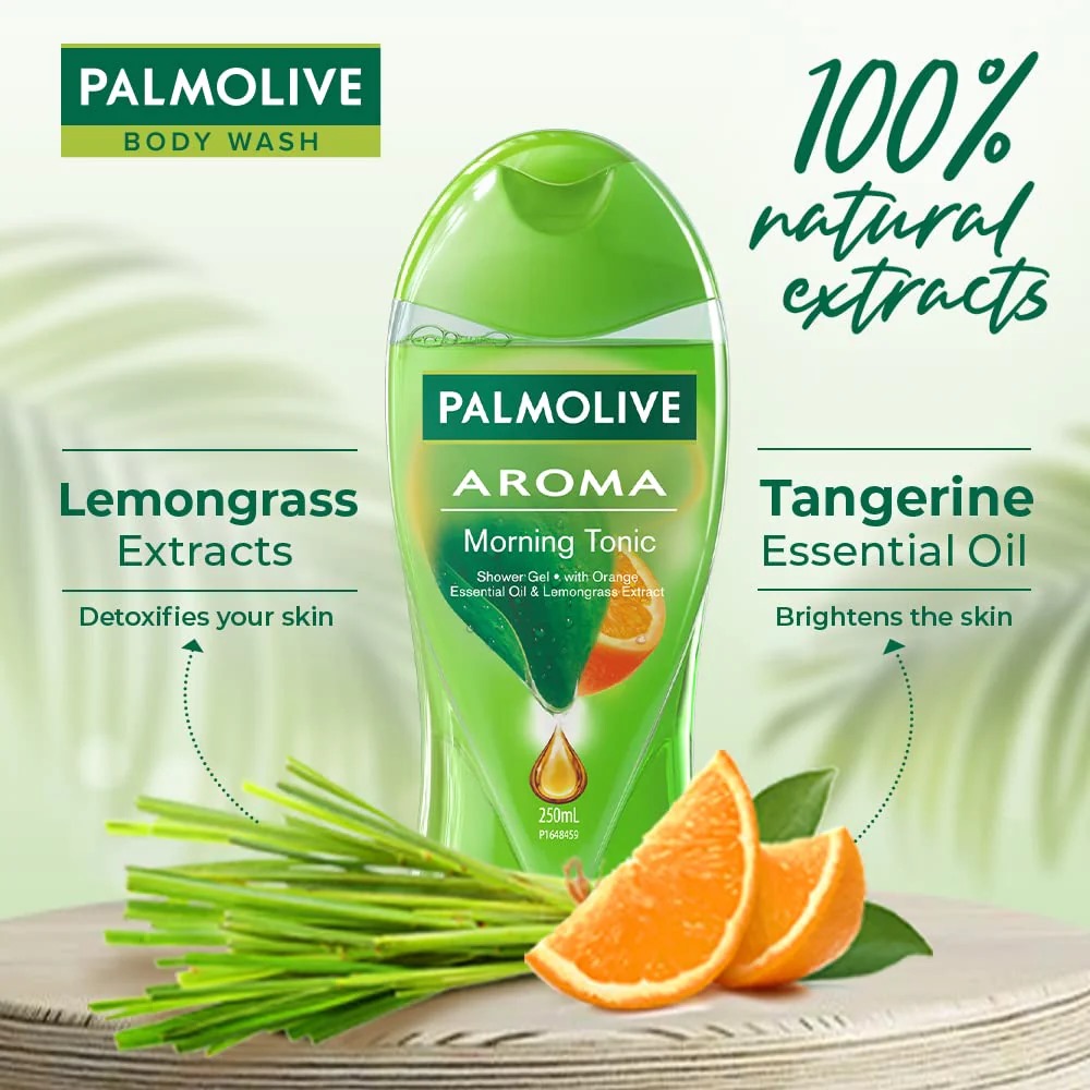 Picture of Indian product Skin care Palmolive Morning Tonic Shower Gel used for male/female - 250 ml