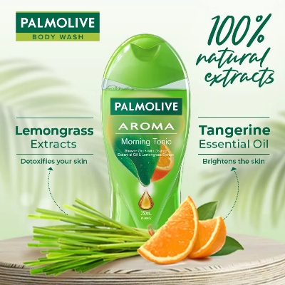 Picture of Indian product Skin care Palmolive Morning Tonic Shower Gel used for male/female - 250 ml
