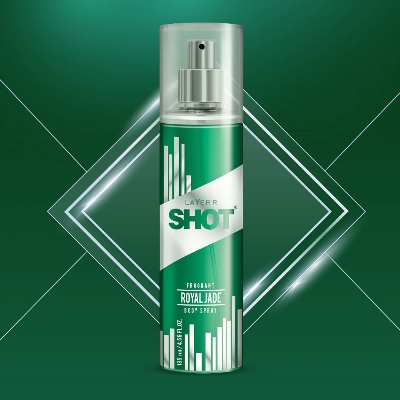 Picture of Indian product Body Spray Layer shot Royal Jade used for male - 135 ml