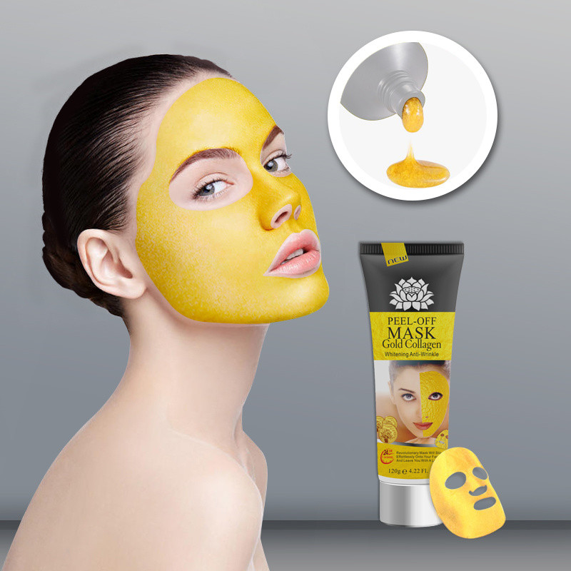 Picture of International PRC product skin care PEEL - OFF MASK Gold Collagen Whitening Anti - Wrinkle used for male/female - 120 gm