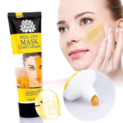 Picture of International PRC product skin care PEEL - OFF MASK Gold Collagen Whitening Anti - Wrinkle used for male/female - 120 gm