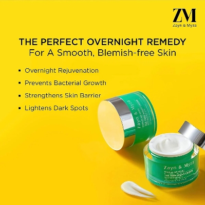 Picture of Indian product Skin care ZM Tea Tree Night Cream Used for male/female - 50 gm