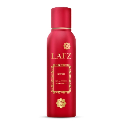 Picture of International Indian product Body spray perty scent LAFZ Kaveh used for male - 100 gm