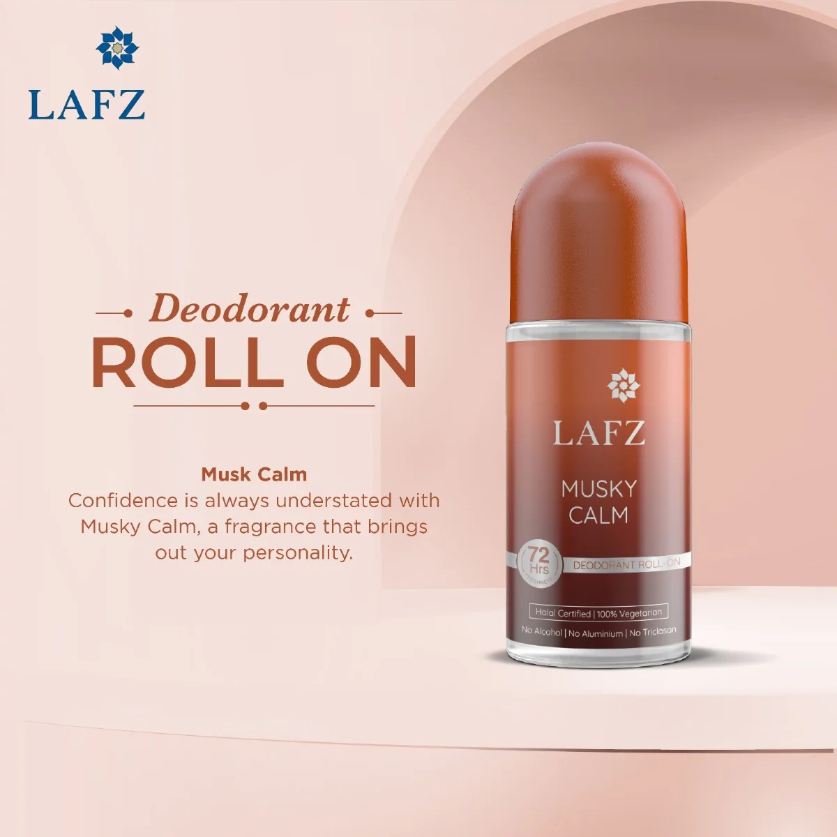 Picture of International Indian Product LAFZ Musky Calm body deodorant Roll on used for male / female - 50 ml Picture of International Indian Product LAFZ Musky Calm body deodorant Roll on used for male / female - 50 ml