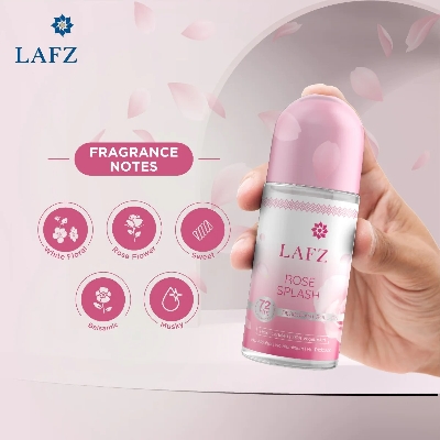 Picture of International Indian Product LAFZ Rose Splash body deodorant Roll on used for male / female - 50 ml Picture of International Indian Product LAFZ Rose Splash body deodorant Roll on used for male / female - 50 ml