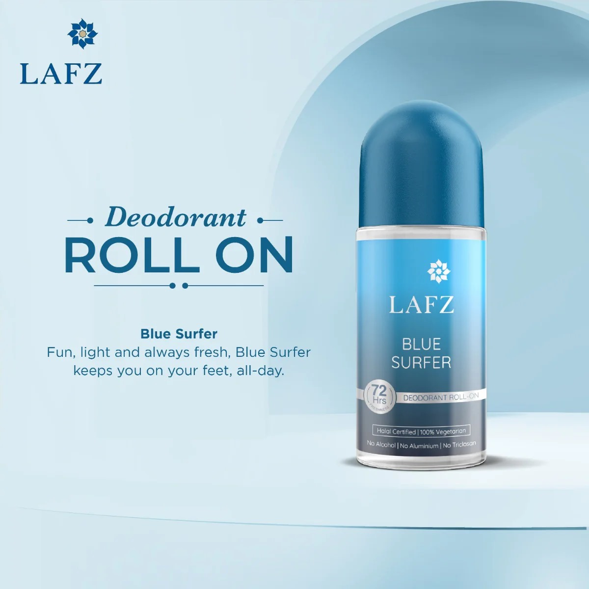 Picture of International Indian Product LA FZ Blue Surfer body deodorant Roll on used for male / female - 50 ml Picture of International Indian Product LA FZ Blue Surfer body deodorant Roll on used for male / female - 50 ml