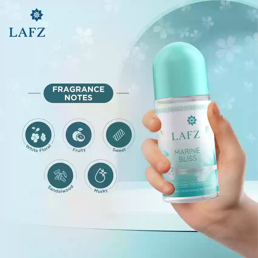 Picture of International Indian Product LAFZ Marine Bliss body deodorant Roll on used for male / female - 50 ml Picture of International Indian Product LAFZ Marine Bliss body deodorant Roll on used for male / female - 50 ml