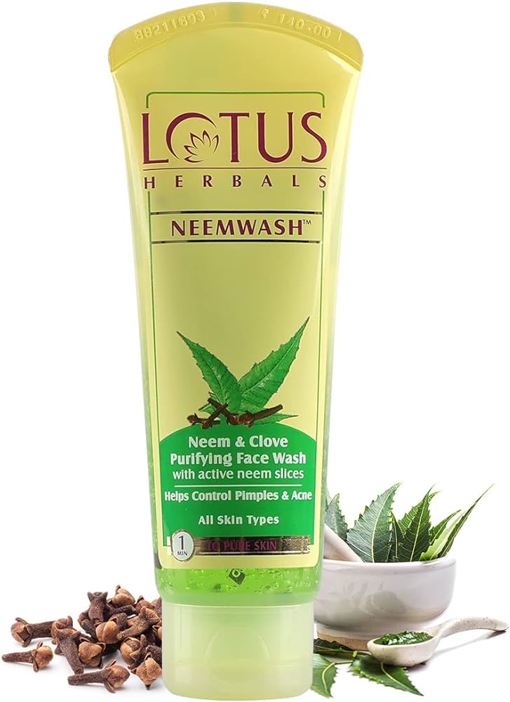 Picture of International European product Skin care L otus Herbals Neem face wash used for male/female - 100 gm