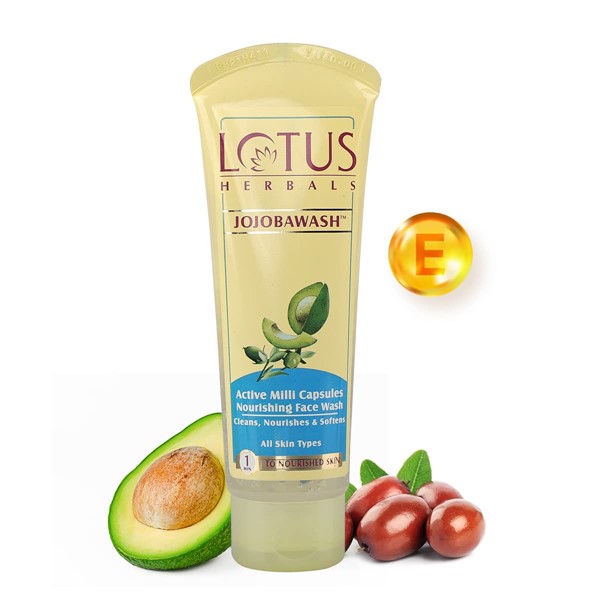 Picture of International European product Skin care Lot us Herbals Jojoba face wash used for male/female - 100 gm