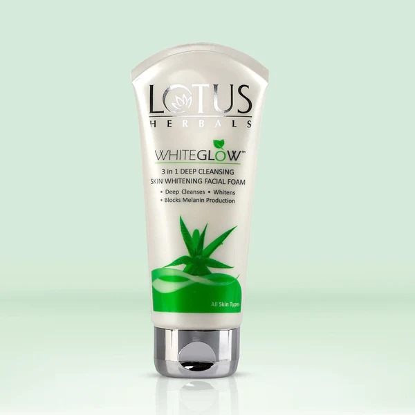 Picture of International European product Skin care Lot us Herbals Whiteglow face wash used for male/female - 100 gm