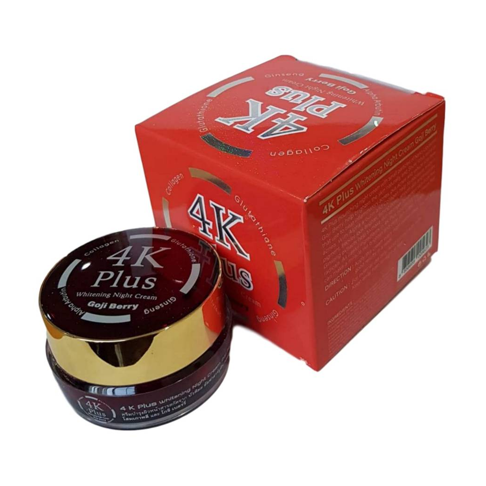 Picture of International Thailand product Skin care 4K Plus Whitening Night cream Goji Berry used for male female - 20 gm