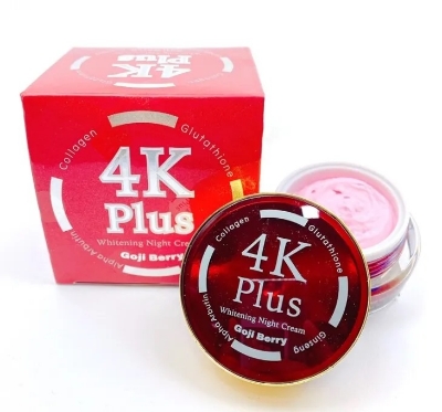 Picture of International Thailand product Skin care 4K Plus Whitening Night cream Goji Berry used for male female - 20 gm