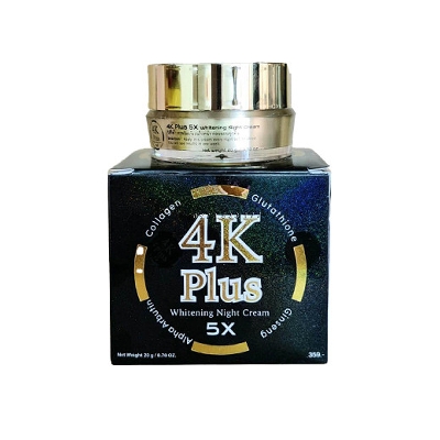 Picture of International Thailand product Skin care 4K Plus Whitening Night cream used for male female - 20 gm Picture of International Thailand product Skin care 4K Plus Whitening Night cream used for male female - 20 gm