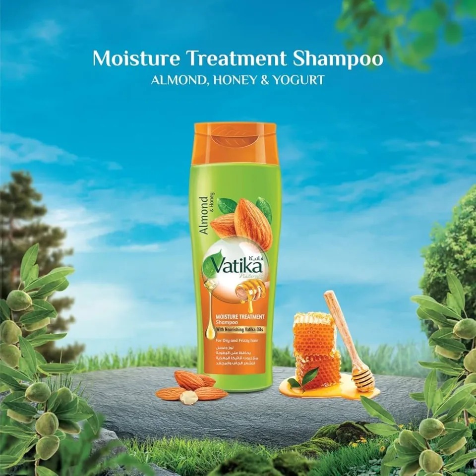 Picture of International UAE product Hair care Vatik a Shampoo -Almond & Honey- used for male/ female - 400 ml
