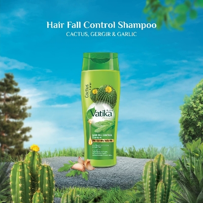 Picture of International UAE product Hair care V tika Shampoo -HAIR FALL CONTROL- used for male/ female - 400 ml
