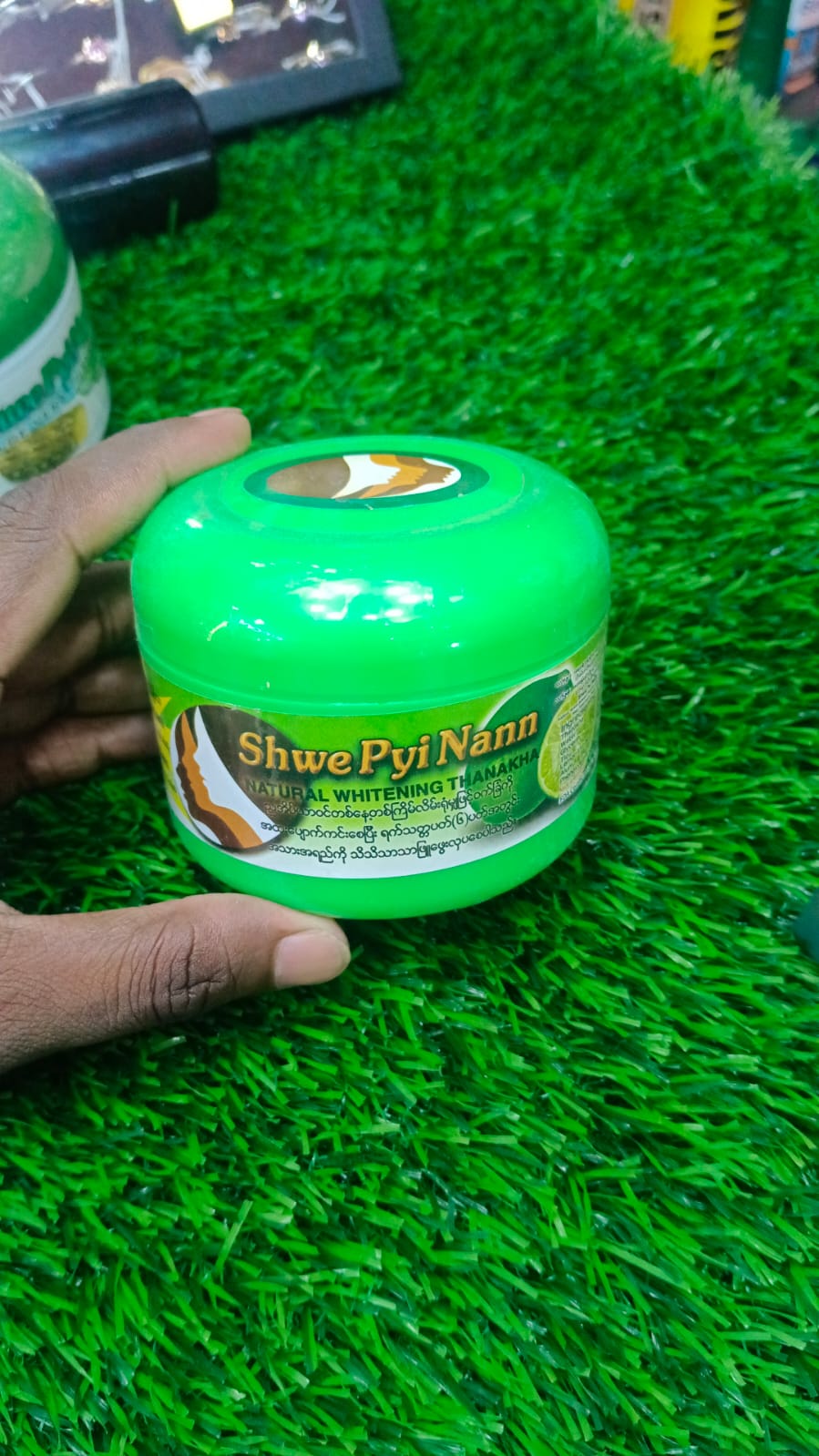 Picture of International Myanmar product skin care shaw pyi nann used for male female - 50 gm