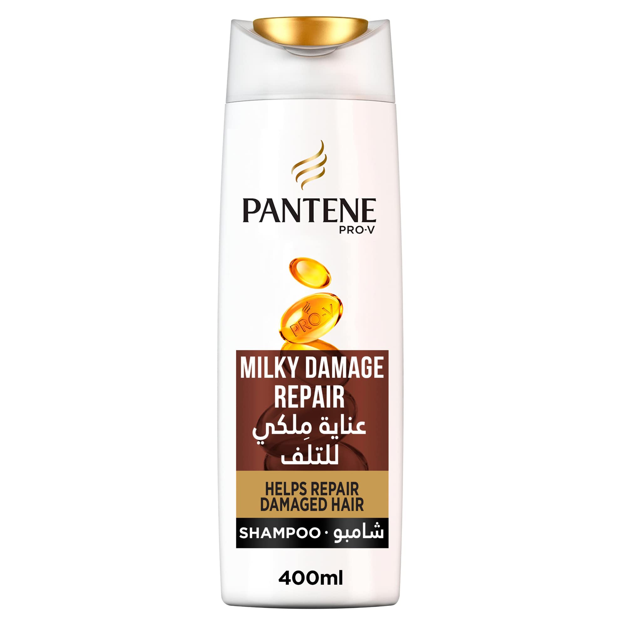 Picture of International UAE product Hair care Pan tene Shampoo milky damage repair used for male/ female - 400 ml
