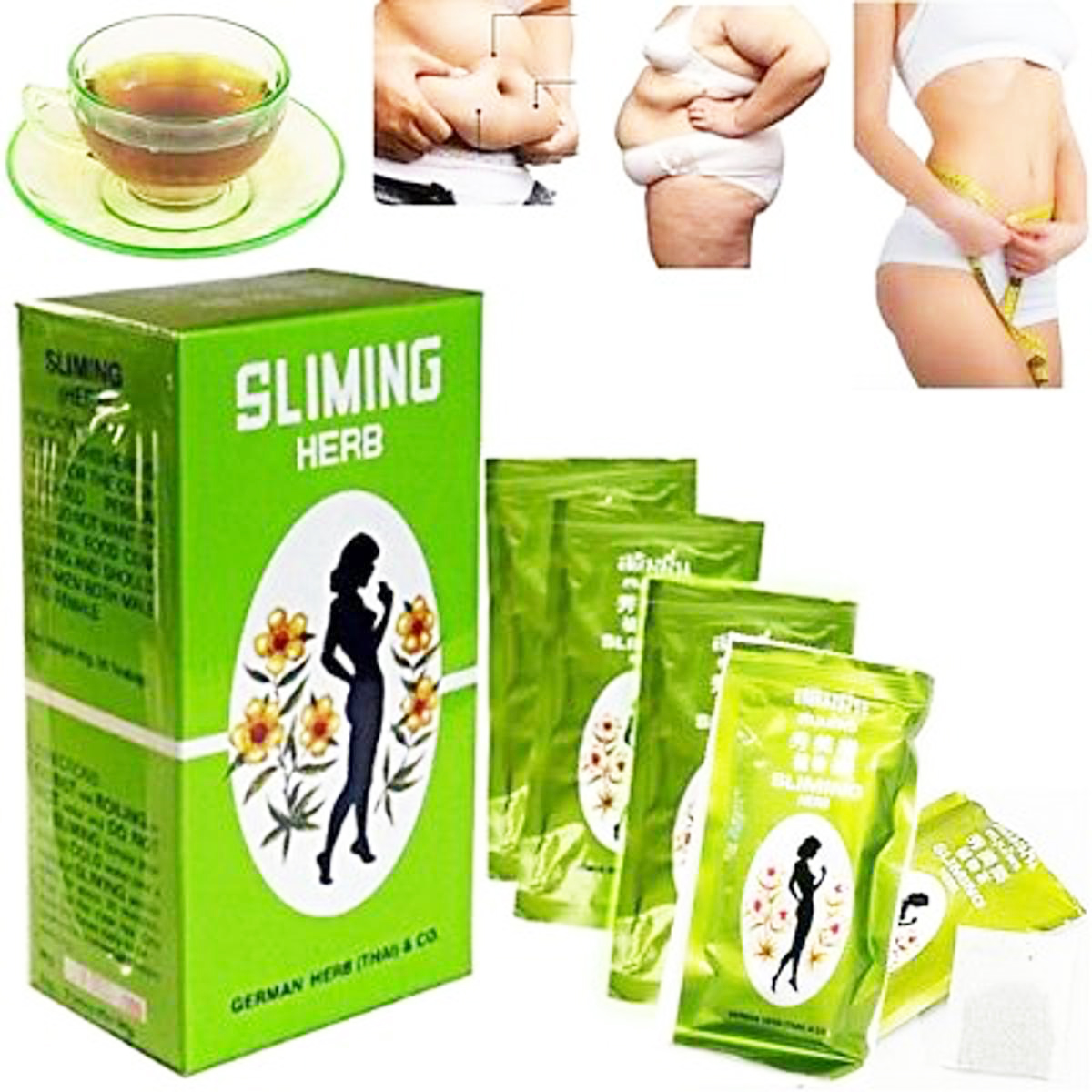 Picture of International Thailand product Health care SLIMING HERB Diet Sliming Tea - 50 Tea bags