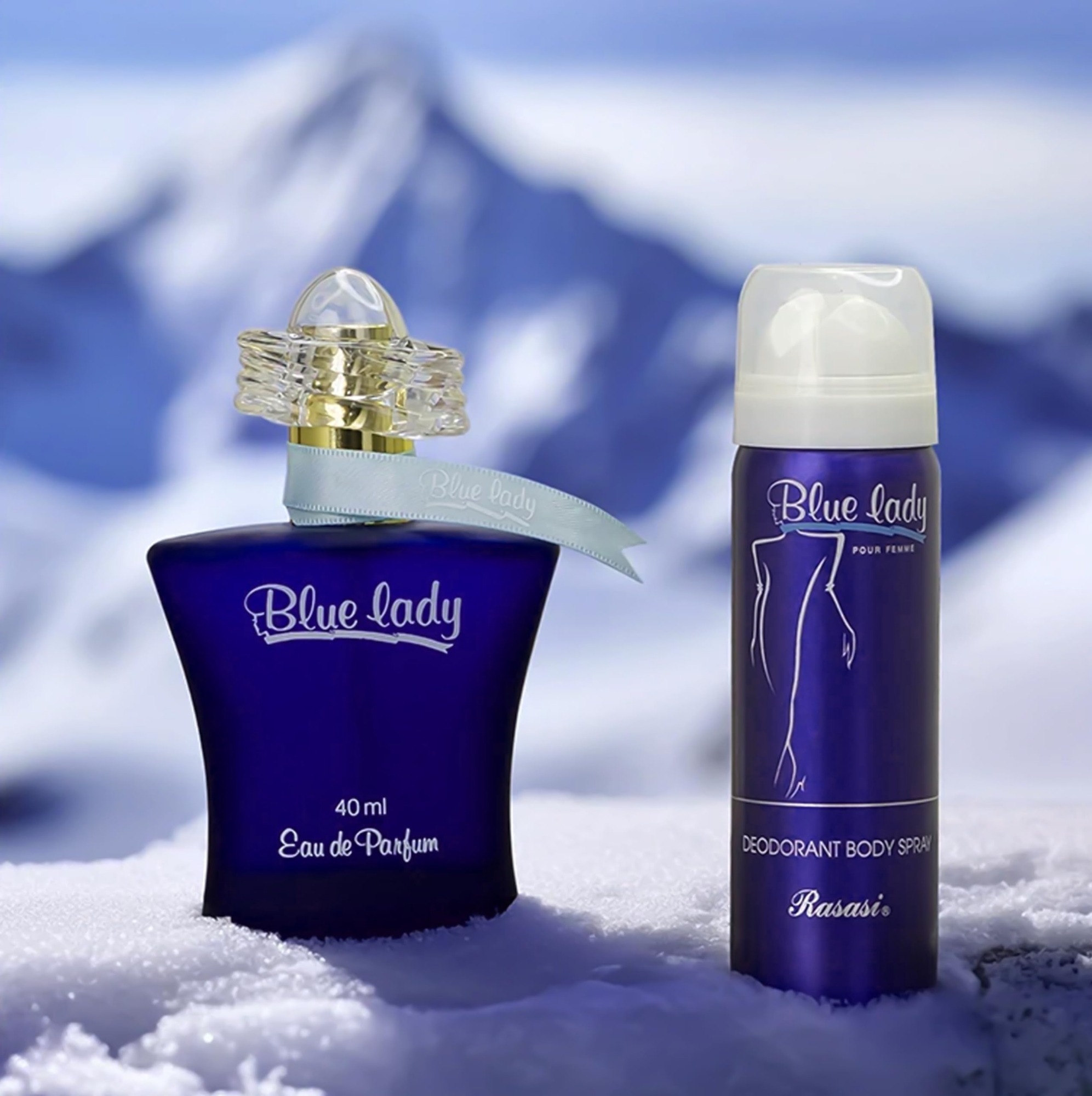 Picture of International UAE product Body perfume party scent Ra sasi blue lady for female - 40+30 ml