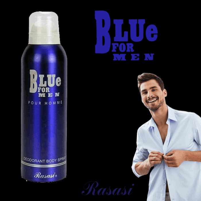 Picture of International UAE product Body spray blue for male - 200 ml