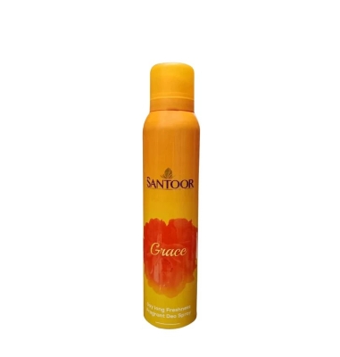 Picture of Indian product Body spray Santoor Grace used for female - 150 ml