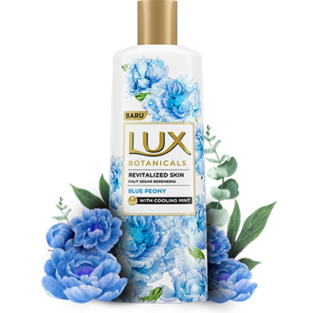 Picture of International Thailand product Skin care Botanicals Blue Peony Shower Gel used for male/female - 250 ml