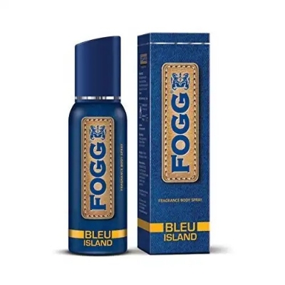 Picture of Indian product Body spray Fogg Bleu Island used for male female - 120 ml