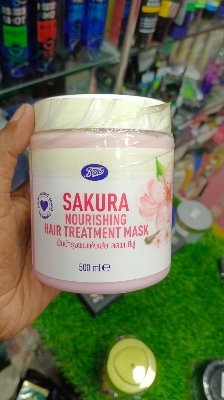 Picture of International Thailand product hair care Boots Sakura Nourishing hair treatment mask used for male female - 500 ml