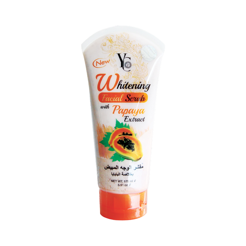 Picture of International Thailand product Skin care YC Whitening Papaya Extract face Scrub used for male/female - 175 ml