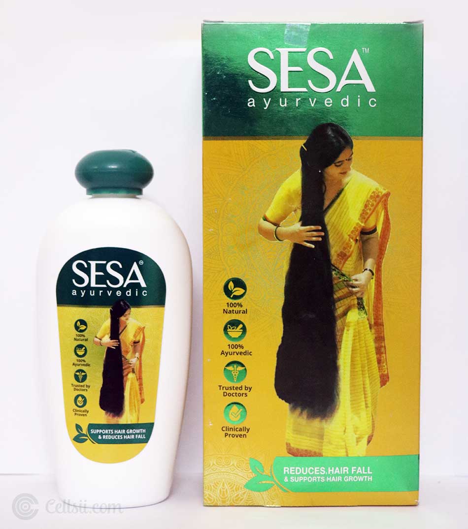 Picture of Indian product SESA ayurvedic Reduces hair fall hair oil used for male female - 200 ml