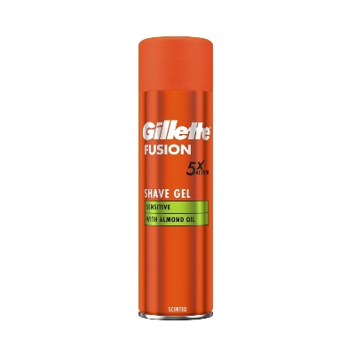 Picture of Men's care International Uk product Gillette fusion 5 Moisturising with cocoa butter/ almond oil  5x  - 200 ml