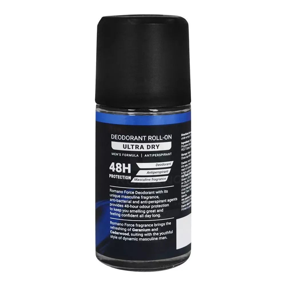 Picture of International Vietnam product Romano Gentlemen Force ultra dry roll on used for male female - 50 ml