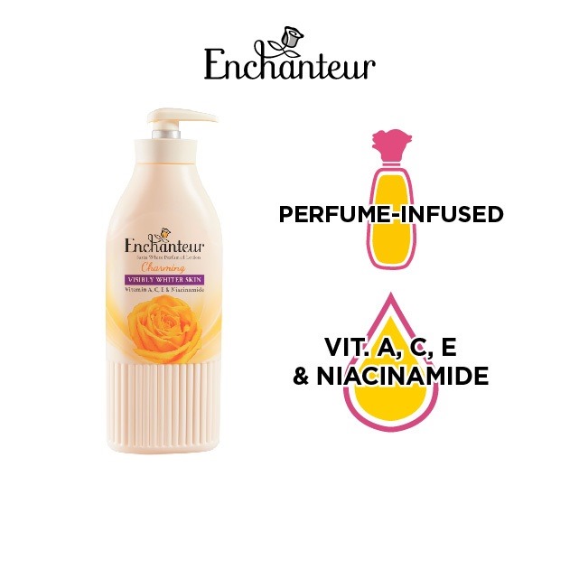 Picture of Updated new look International Malaysia product Enchanteur Charming BODY LOTION used for male/female - 500 ml