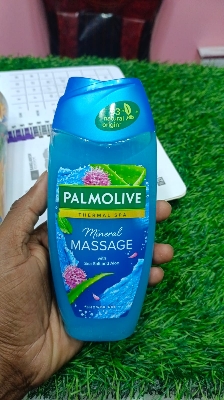 Picture of International Italian product Skin care Palmolive Mineral Massage with sea salt and aloe shower gel used for male female - 250 ml