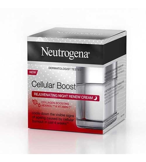 Picture of 50ml Neutrogena Cellular Boost Rejuvenating Night Renew Cream International France product for male/ female