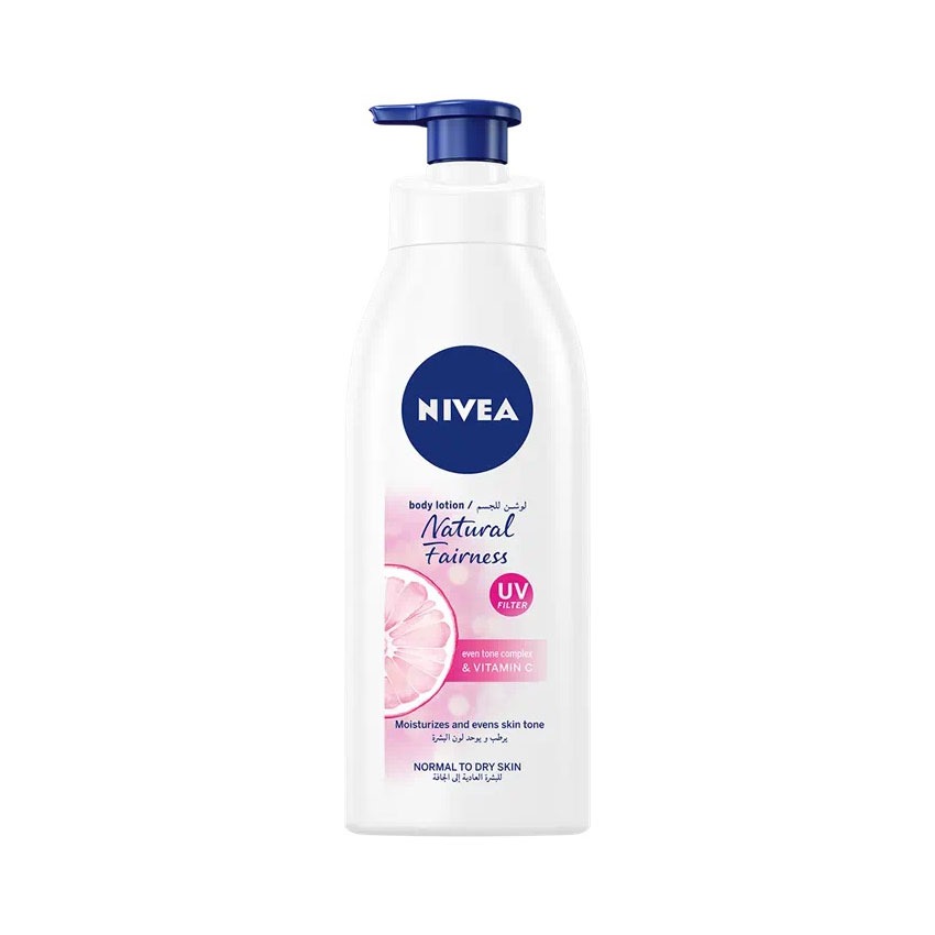 Picture of 400 ml Nivea Natural Fairness UV Body Lotion  International Germany product  used for male/ female